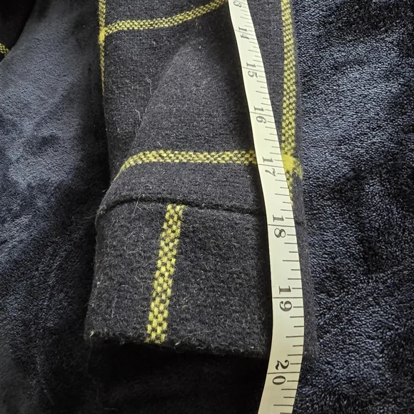 Bread n Butter Modern Cropped Check Wool Coat Size M - Picture 16 of 16
